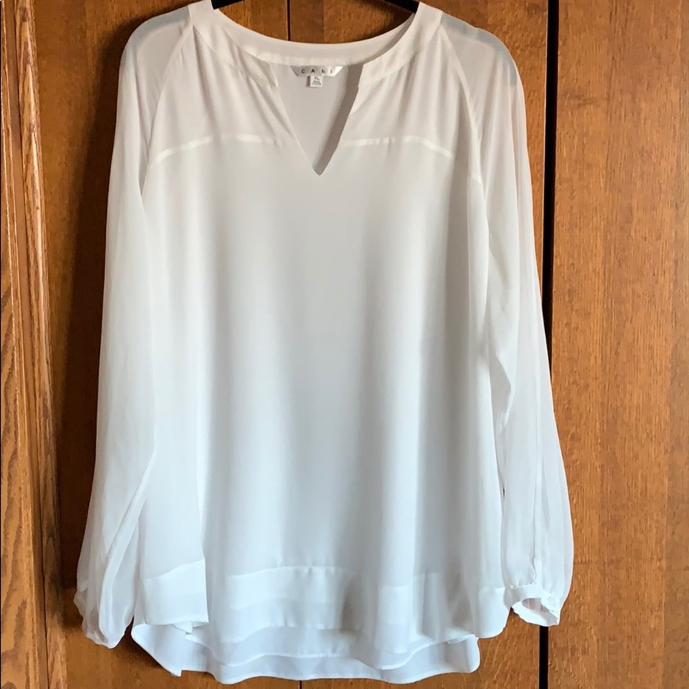 Cabi sheer lined blouse that’s a show stopper!